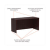 Alera® Valencia™ Series Credenza Shell, 59.13w x 23.63d x 29.5h, Mahogany Credenzas-Credenza Desk Shell - Office Ready