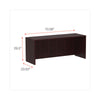 Alera® Valencia™ Series Credenza Shell, 70.88w x 23.63d x 29.5h, Mahogany Credenzas-Credenza Desk Shell - Office Ready