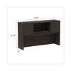 Alera® Valencia™ Series Hutch, 58.88w x 15d x 35.38h, Espresso Hutches-Office Hutch - Office Ready