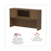 Alera® Valencia™ Series Hutch, 4 Compartments, 58.88" x 15" x 35.38", Modern Walnut Hutches-Office Hutch - Office Ready