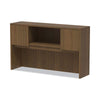 Alera® Valencia™ Series Hutch, 4 Compartments, 58.88" x 15" x 35.38", Modern Walnut Hutches-Office Hutch - Office Ready