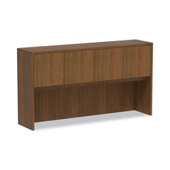 Alera® Valencia™ Series Hutch, 4 Compartments, 64.75w x 15d x 35.38h, Modern Walnut