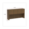 Alera® Valencia™ Series Hutch, 4 Compartments, 64.75w x 15d x 35.38h, Modern Walnut  - Office Ready