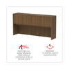 Alera® Valencia™ Series Hutch, 4 Compartments, 64.75w x 15d x 35.38h, Modern Walnut  - Office Ready