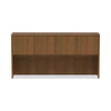 Alera® Valencia™ Series Hutch, 3-Comp, 70.63w x 15d x 35.38h, Modern Walnut Hutches-Office Hutch - Office Ready