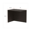 Alera® Valencia™ Series Reversible Return/Bridge Shell, 35w x 23.63d x 29.5h, Espresso Returns-Reversible Return - Office Ready