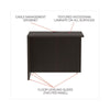 Alera® Valencia™ Series Reversible Return/Bridge Shell, 35w x 23.63d x 29.5h, Espresso Returns-Reversible Return - Office Ready