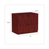 Alera® Valencia™ Series Two-Drawer Lateral File, 2 Legal/Letter-Size File Drawers, Mahogany, 34" x 22.75" x 29.5" File Cabinets-Lateral File - Office Ready
