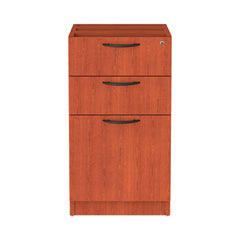 Alera® Valencia™ Series Box/Box/File Full Pedestal File, Left/Right, 3-Drawers: Box/Box/File, Legal/Letter, Cherry, 15.63" x 20.5" x 28.5"