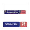 Reynolds Wrap® Aluminum Foil, 12" x 75 ft, Silver Food Wrap-Aluminum Foil - Office Ready