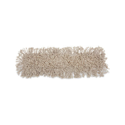 Boardwalk® Industrial Dust Mop Head, Dust, Cotton, 24 x 3, White Mop Heads-Dust - Office Ready