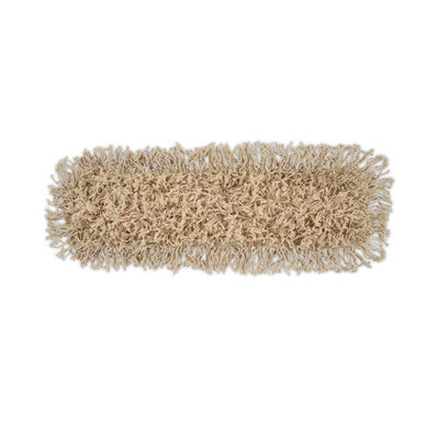Boardwalk® Industrial Dust Mop Head, Hygrade Cotton, 24w x 5d, White Mop Heads-Dust - Office Ready