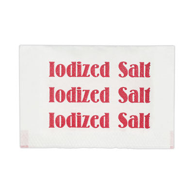 Office Snax® Iodized Salt Packets, 0.75 g Packet, 3,000/Box Food-Condiment - Office Ready