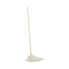 Boardwalk® Handle/Deck Mops, #12 White Cotton Head, 48" Natural Wood Handle, 6/Pack Wet Mops - Office Ready