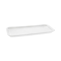 Pactiv Evergreen Foam Supermarket Tray, #10S, 10.75 x 5.7 x 0.65, White, 500/Carton Food Containers-Butcher Tray, Foam - Office Ready