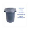 Boardwalk® High Density Industrial Can Liners Coreless Rolls, 60 gal, 16 microns, 38 x 60, Natural, 25 Bags/Roll, 8 Rolls/Carton High-Density Waste Can Liners - Office Ready