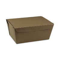 Pactiv Evergreen EarthChoice® OneBox® Paper Box, 66 oz, 6.5 x 4.5 x 3.25, Kraft, 160/Carton Takeout Food Containers - Office Ready
