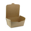 Pactiv Evergreen EarthChoice® OneBox® Paper Box, 66 oz, 6.5 x 4.5 x 3.25, Kraft, 160/Carton Takeout Food Containers - Office Ready