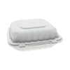 Pactiv Evergreen EarthChoice® SmartLock® Microwavable MFPP Hinged Lid Container, 8.31 x 8.35 x 3.1, White, Plastic, 200/Carton Takeout Food Containers - Office Ready