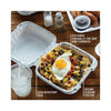 Pactiv Evergreen EarthChoice® SmartLock® Microwavable MFPP Hinged Lid Container, 8.31 x 8.35 x 3.1, White, Plastic, 200/Carton Takeout Food Containers - Office Ready