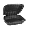 Pactiv Evergreen EarthChoice® SmartLock® Microwavable MFPP Hinged Lid Container, 8.31 x 8.35 x 3.1, Black, Plastic, 200/Carton Takeout Food Containers - Office Ready