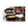 Pactiv Evergreen EarthChoice® SmartLock® Microwavable MFPP Hinged Lid Container, 8.31 x 8.35 x 3.1, Black, Plastic, 200/Carton Takeout Food Containers - Office Ready