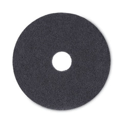 Boardwalk® Stripping Floor Pads, 16" Diameter, Black, 5/Carton