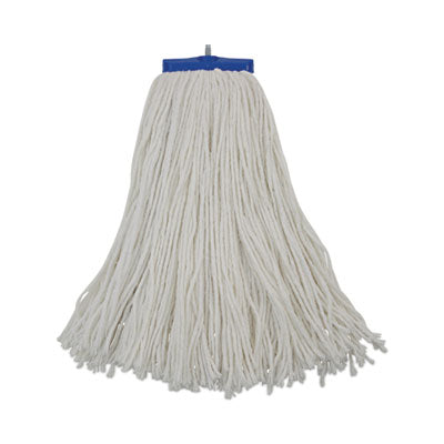 Boardwalk® Cut-End Lie-Flat Economical Mop Head, Rayon, 16oz, White Wet Mop Heads - Office Ready