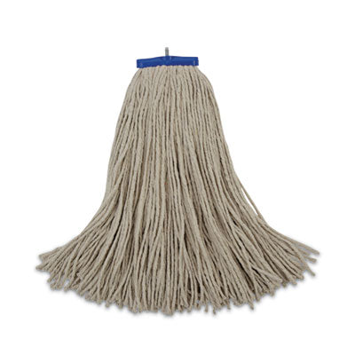 Boardwalk® Cut-End Lie-Flat Economical Mop Head, Cotton, 24oz, White, 12/Carton - Office Ready