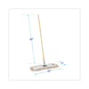 Boardwalk® Cotton Dry Mopping Kit, 24 x 5 Natural Cotton Head, 60" Natural Wood Handle Dust Mops - Office Ready