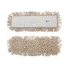 Boardwalk® Cotton Dry Mopping Kit, 24 x 5 Natural Cotton Head, 60" Natural Wood Handle Dust Mops - Office Ready