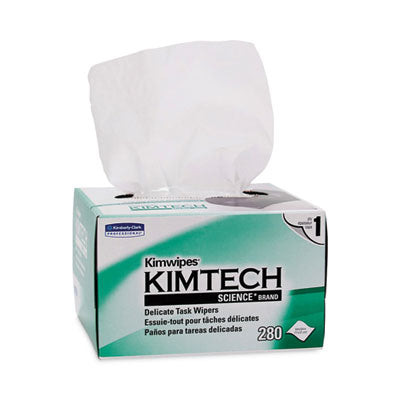 Kimtech™ Kimwipes Delicate Task Wipers, Delicate Task Wipers, 1-Ply, 4.4 x 8.4, 286/Box Towels & Wipes-Delicate Task Wipe - Office Ready