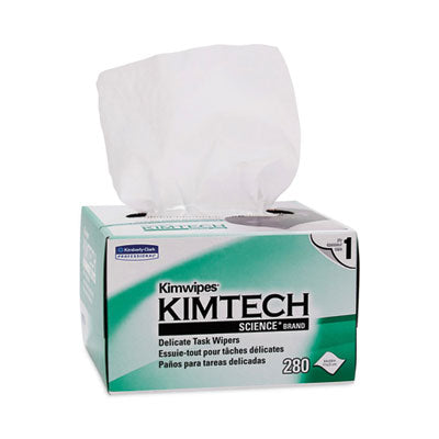 Kimtech™ Kimwipes Delicate Task Wipers, 1-Ply, 4.4 x 8.4, 280/Box, 30 Boxes/Carton Towels & Wipes-Delicate Task Wipe - Office Ready