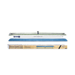 Bona® SuperCourt™ Athletic Floor Care System, 60" Wide  Microfiber Head, 66" Silver/Blue Aluminum Handle