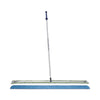 Bona® SuperCourt™ Athletic Floor Care System, 60" Wide  Microfiber Head, 66" Silver/Blue Aluminum Handle Mop Kits - Office Ready