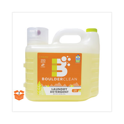 Boulder Clean Liquid Laundry Detergent, Citrus Breeze, 200 oz Bottle, 2/Carton Laundry Detergents - Office Ready