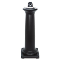 Rubbermaid® Commercial GroundsKeeper® Tuscan Receptacle, 22.05 gal, 13 dia x 38.38h, Black Freestanding Smokers Urns - Office Ready