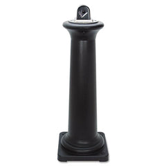 Rubbermaid® Commercial GroundsKeeper® Tuscan Receptacle, 22.05 gal, 13 dia x 38.38h, Black