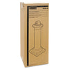 Rubbermaid® Commercial GroundsKeeper® Tuscan Receptacle, 22.05 gal, 13 dia x 38.38h, Black Freestanding Smokers Urns - Office Ready