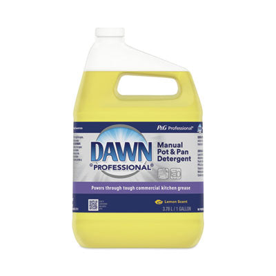 Dawn® Professional Manual Pot & Pan Dish Detergent, Lemon, 4/Carton Manual Dishwashing Detergents - Office Ready