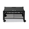 Vertiflex® Underdesk Machine Stand, Metal, 2 Shelves, 90 lb Capacity, 21.5" x 17.88" x 11.5", Black Office/Machine Carts - Office Ready