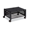 Vertiflex® Underdesk Machine Stand, Metal, 2 Shelves, 90 lb Capacity, 21.5" x 17.88" x 11.5", Black Office/Machine Carts - Office Ready