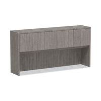 Alera® Valencia™ Series Hutch, 4 Compartments, 70.63w x 15d x 35.38h, Gray Hutches-Office Hutch - Office Ready