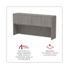 Alera® Valencia™ Series Hutch, 4 Compartments, 70.63w x 15d x 35.38h, Gray Hutches-Office Hutch - Office Ready