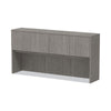 Alera® Valencia™ Series Hutch, 4 Compartments, 70.63w x 15d x 35.38h, Gray Hutches-Office Hutch - Office Ready