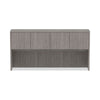 Alera® Valencia™ Series Hutch, 4 Compartments, 70.63w x 15d x 35.38h, Gray Hutches-Office Hutch - Office Ready