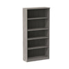 Alera® Valencia™ Series Bookcase, Five-Shelf, 31.75w x 14d x 64.75h, Gray Bookcases-Shelf Bookcase - Office Ready