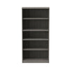 Alera® Valencia™ Series Bookcase, Five-Shelf, 31.75w x 14d x 64.75h, Gray Bookcases-Shelf Bookcase - Office Ready