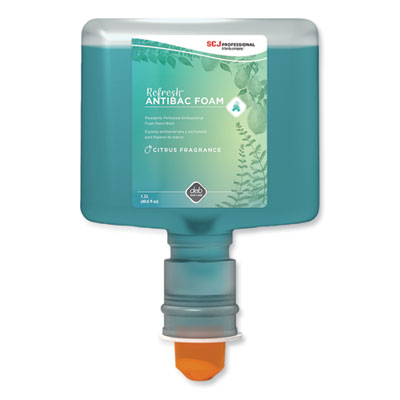 SC Johnson Professional® Refresh™ Foaming Hand Soap, Citrus Scent, 1.2 L Refill, 3/Carton Foam Soap Refills, Antibacterial - Office Ready