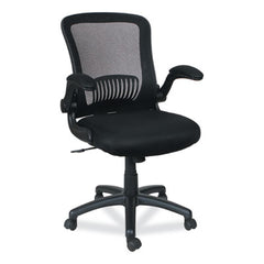 Alera® EB-E Series Swivel/Tilt Mid-Back Mesh Chair, Supports Up to 275 lb, 18.11" to 22.04" Seat Height, Black